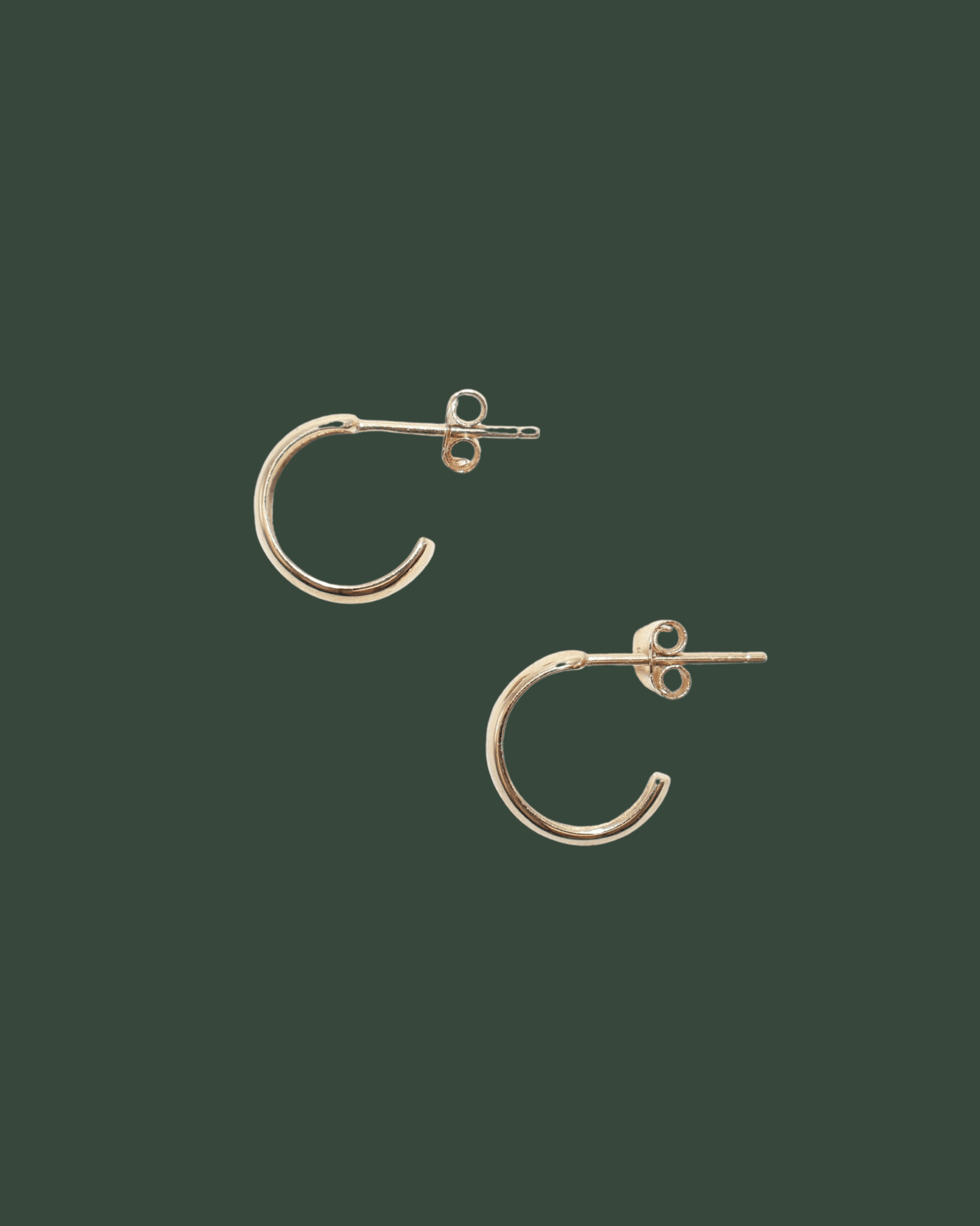 Gold sculptural earrings